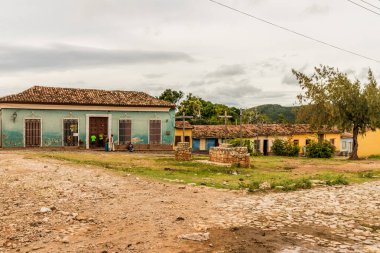 Trinidad Küba'da tipik bir görünüm