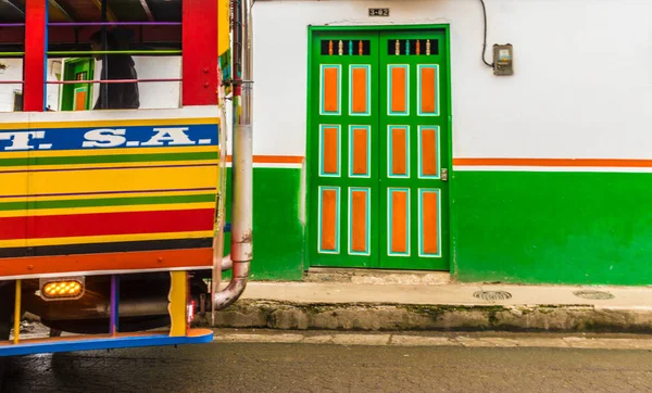 Una vista colorida en jardín en Colombia — Foto de Stock