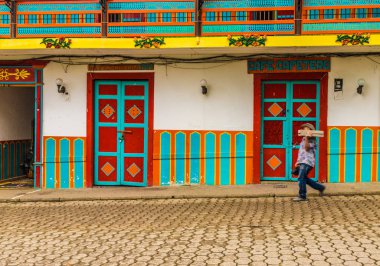 Kolombiya jardin renkli bir görünümde