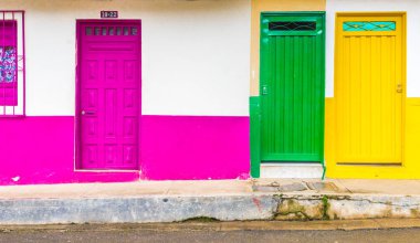 Kolombiya jardin renkli bir görünümde