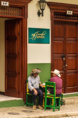 Kolombiya jardin renkli bir görünümde