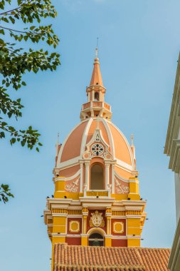 Cartagena Kolombiya tipik bir görünümde.