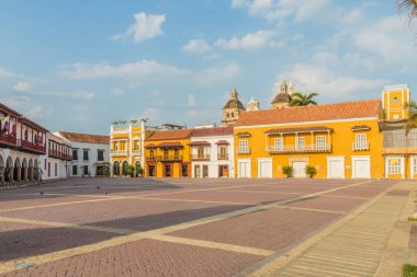 Cartagena Kolombiya tipik bir görünümde.