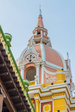 Cartagena Kolombiya tipik bir görünümde.