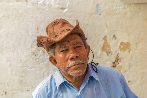 Cartagena Kolombiya tipik bir görünümde. — Stok fotoğraf