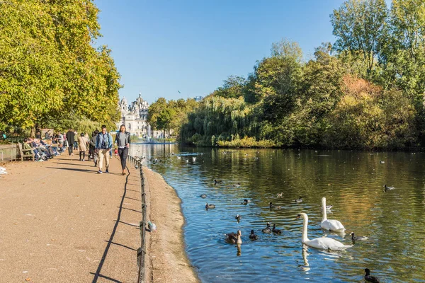 伦敦绿色公园的典型景观 — 图库照片