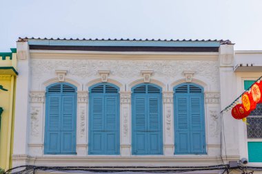 Phuket Town Tayland tipik bir görünümde