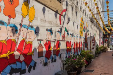 Sakin ışık Phuket Town Tayland tapınak