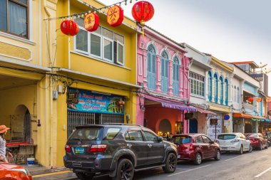 Phuket Town Tayland tipik bir sahne