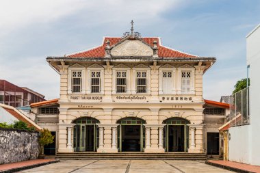 Tayland Phuket Town köşkte Tay airways