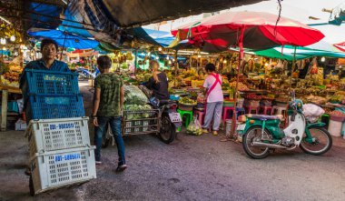 Yerel 24 saatlik Pazar phuket town bir sahne