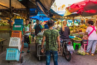 Yerel 24 saatlik Pazar phuket town bir sahne