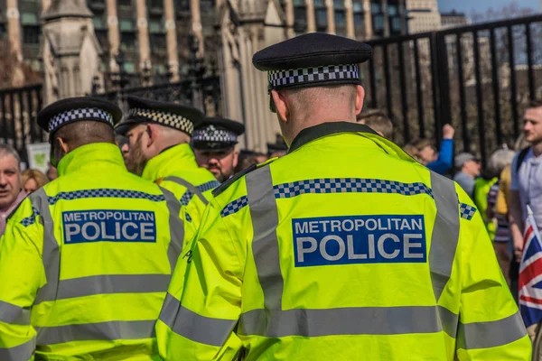 The March for brexit supporters on 29 March 2019 — Stock Photo, Image