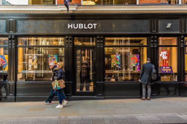 Varlıklı Bond street Londra bir görünümünü