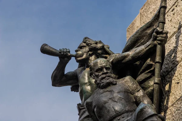 O Monumento Grunwald em Cracóvia Polônia — Fotografia de Stock