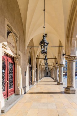 Krakow ortaçağ Old Town Ana Meydanı