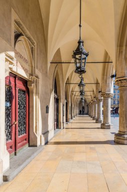 Krakow ortaçağ Old Town Ana Meydanı