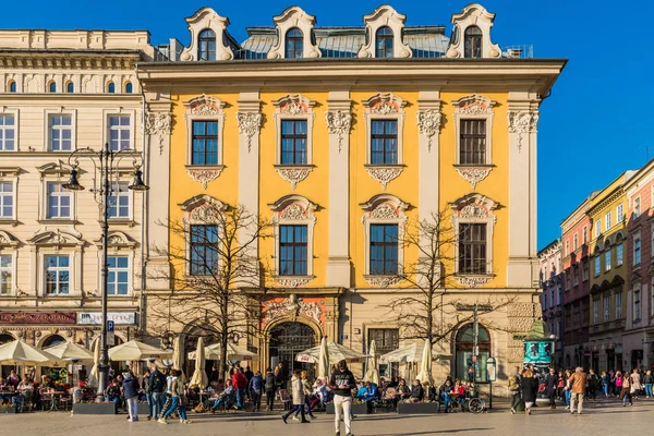 Krakow ortaçağ Old Town Ana Meydanı — Stok fotoğraf