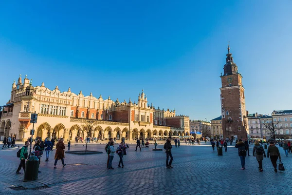 Krakow medieval Old Town Main Square — Stock Photo, Image