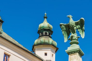 Skalka ve Pauline Manastırı Krakow bir görünüm