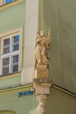 Krakow Polonya ortaçağ eski şehir bir görünüm