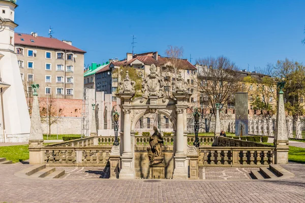 A view of the Skalka and the Pauline Monastery Krakow — Stock Photo, Image