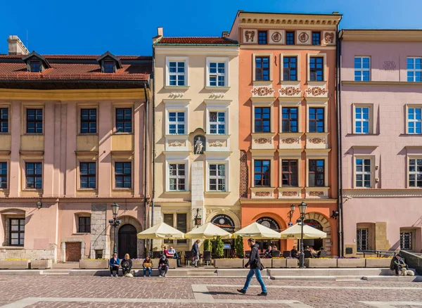 A view in the medieval old town in Krakow Poland — Stock Photo, Image
