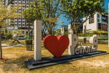 Malezya George kasabasında tipik bir görünüm