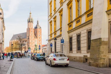 Krakow eski Town tipik bir görünüm