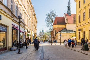 Krakow eski Town tipik bir görünüm