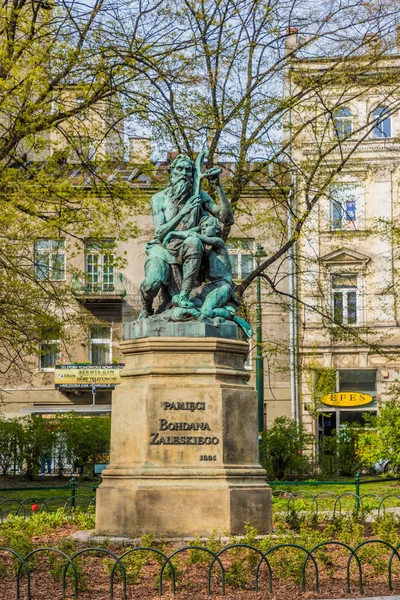 Een typisch uitzicht in de oude stad in Krakau — Stockfoto