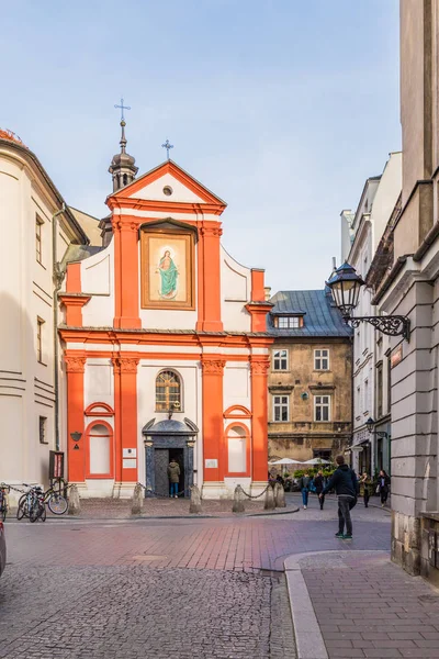 Typický pohled ve starém městě v Krakově — Stock fotografie