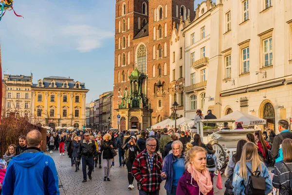 Typowy widok na stare miasto w Krakowie — Zdjęcie stockowe