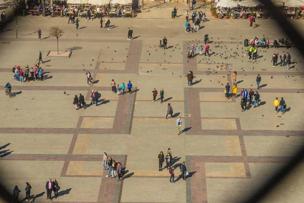 A typical view in Krakow old town — Stock Photo, Image