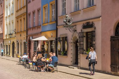 Polonya'da Varşova tipik bir görünüm