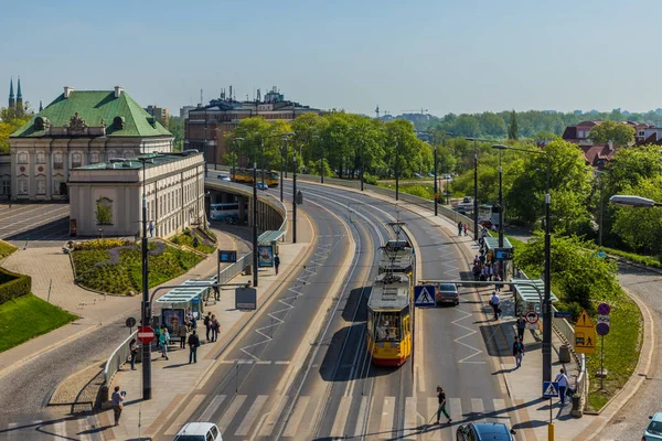 Una vista típica de Varsovia en Polonia — Foto de Stock