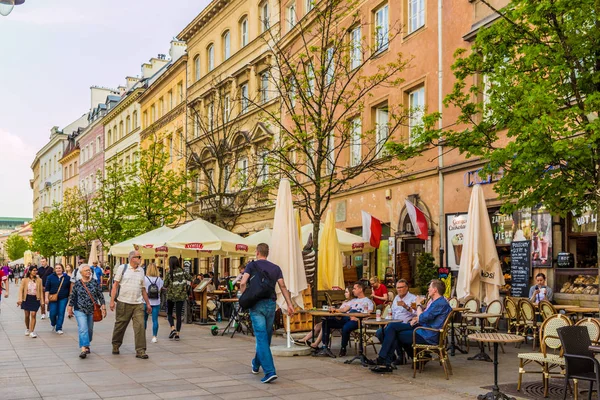 A typical view in the old town in Warsaw Poland — Stock Photo, Image