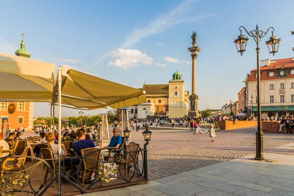 A typical view in the old town in Warsaw Poland — Stock Photo, Image