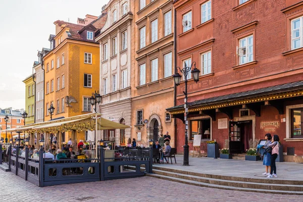 A typical view in the old town in Warsaw Poland — Stock Photo, Image