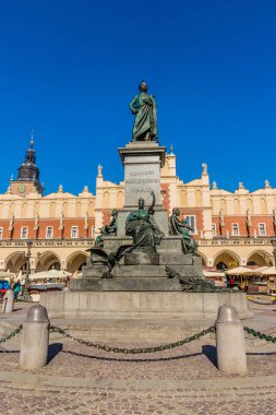 Krakow ortaçağ eski şehir meydanı