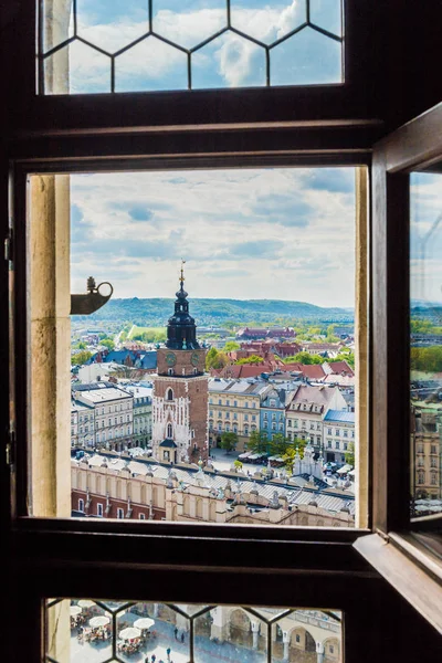 Blick über die mittelalterliche Altstadt in Krakau — Stockfoto