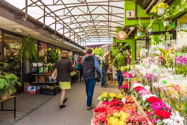 Ein Markt im ehemaligen jüdischen Viertel kazimierz in Krakau — Stockfoto