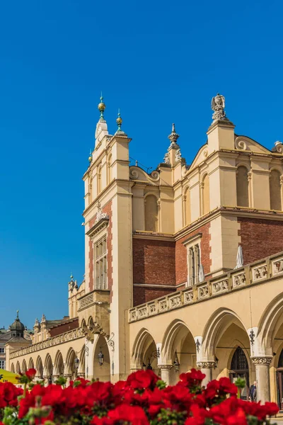 Středověké Staroměstské náměstí v Krakově — Stock fotografie