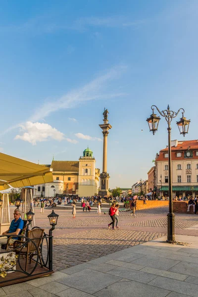 A typical view in the old town in Warsaw Poland — Stock Photo, Image