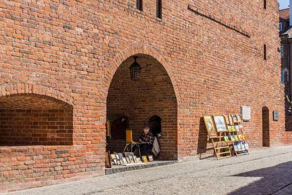 Una vista típica del casco antiguo de Varsovia Polonia — Foto de Stock