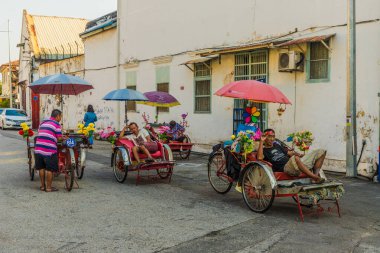 George Town Malezya tipik bir görünüm
