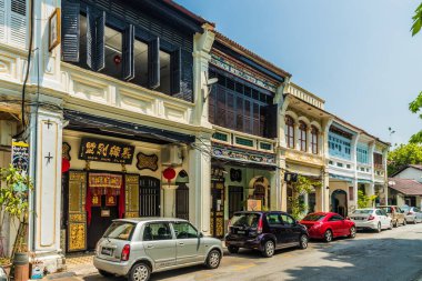 George Town Malezya tipik bir görünüm