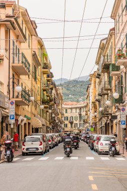 Ventimiglia İtalya 'da tipik bir manzara