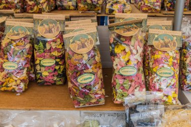 Ventimiglia İtalya 'da pazar sahnesi