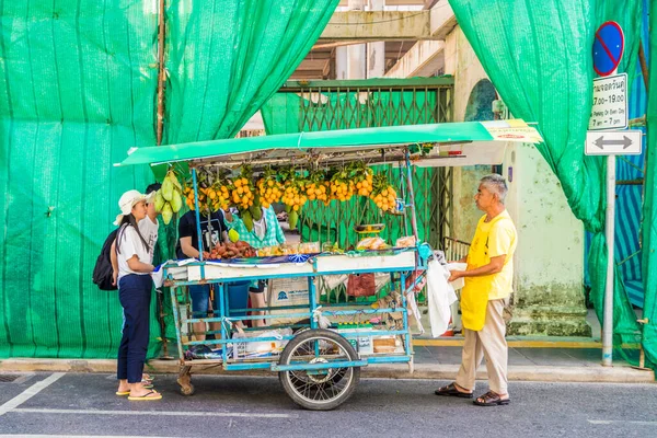 Egy tipikus kilátás Phuket óvárosában — Stock Fotó